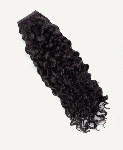 curly ponytail - natural black. - Image 3