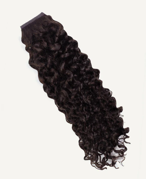 curly ponytail - chocolate brown. - Image 3