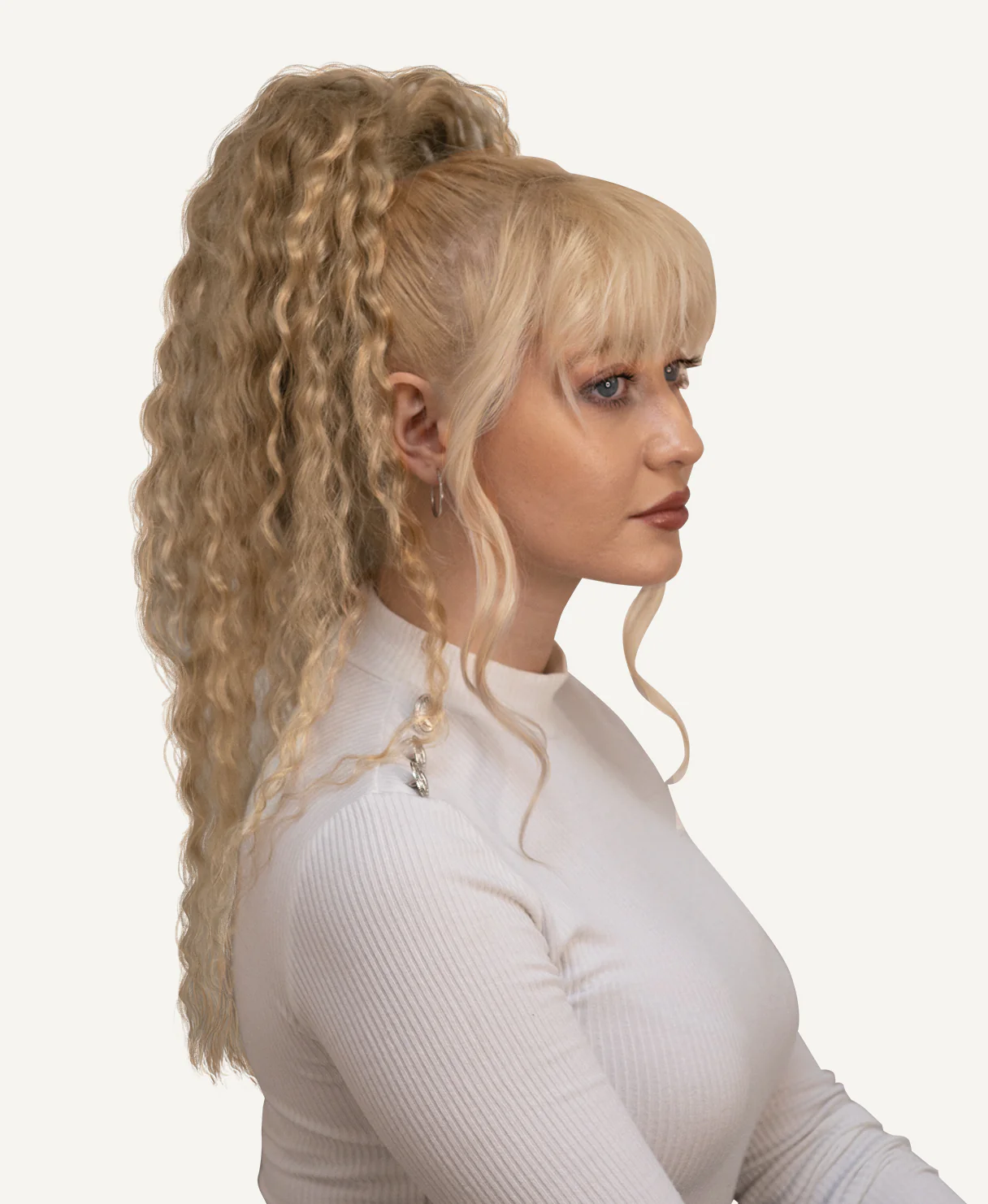 curly ponytail - honey blonde. - Image 7