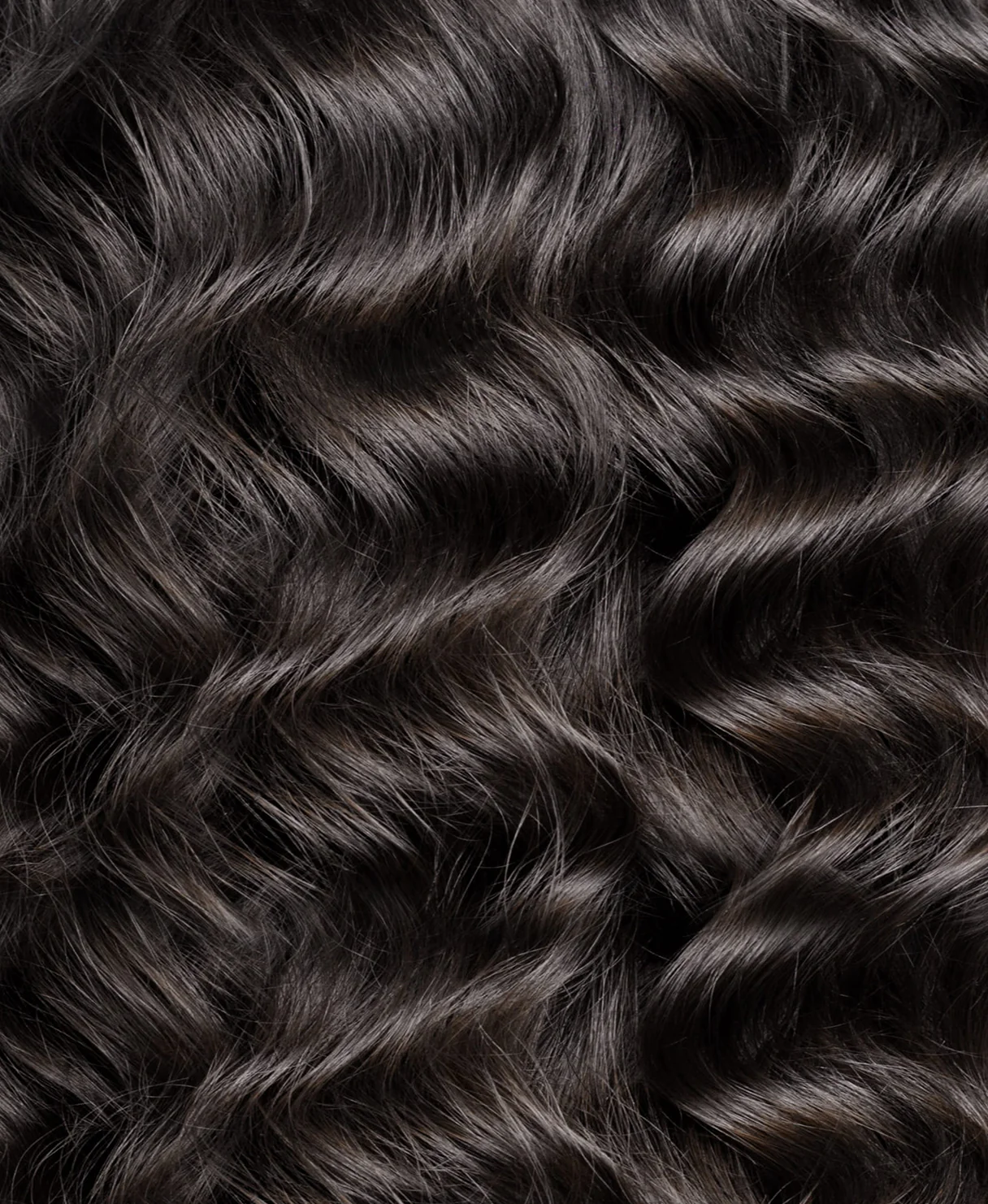 curly tape-in hair extensions natural black. - Image 2