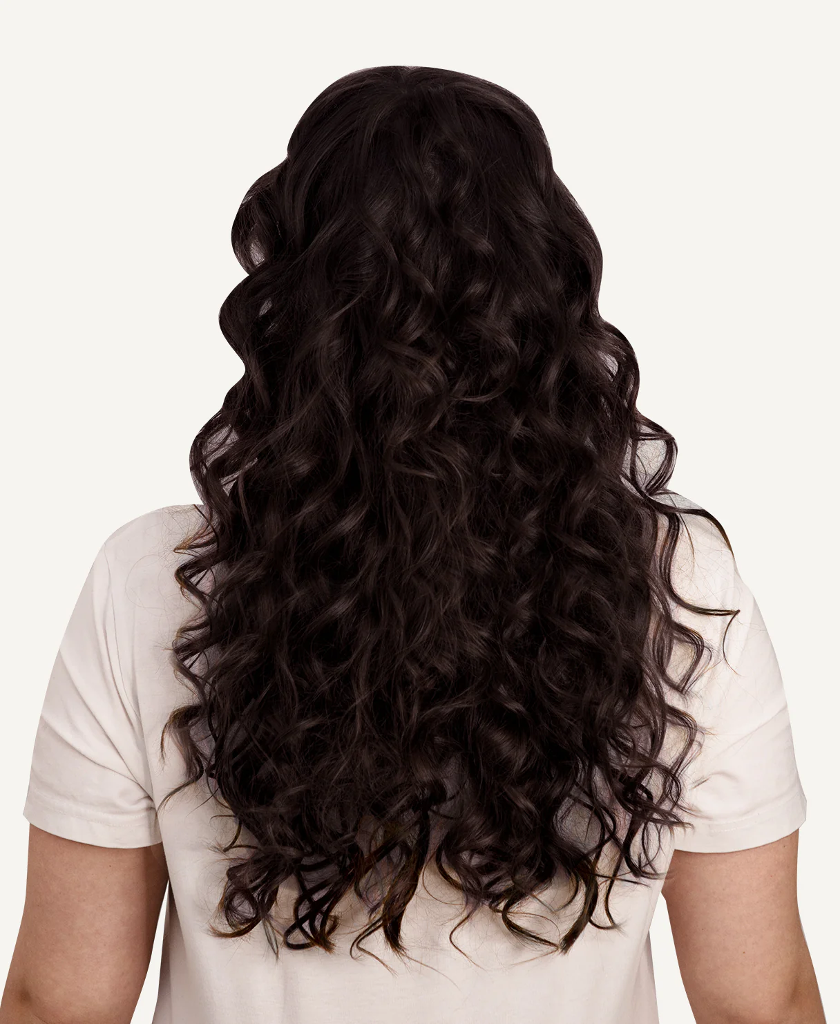 curly tape-in hair extensions chocolate brown. - Image 6