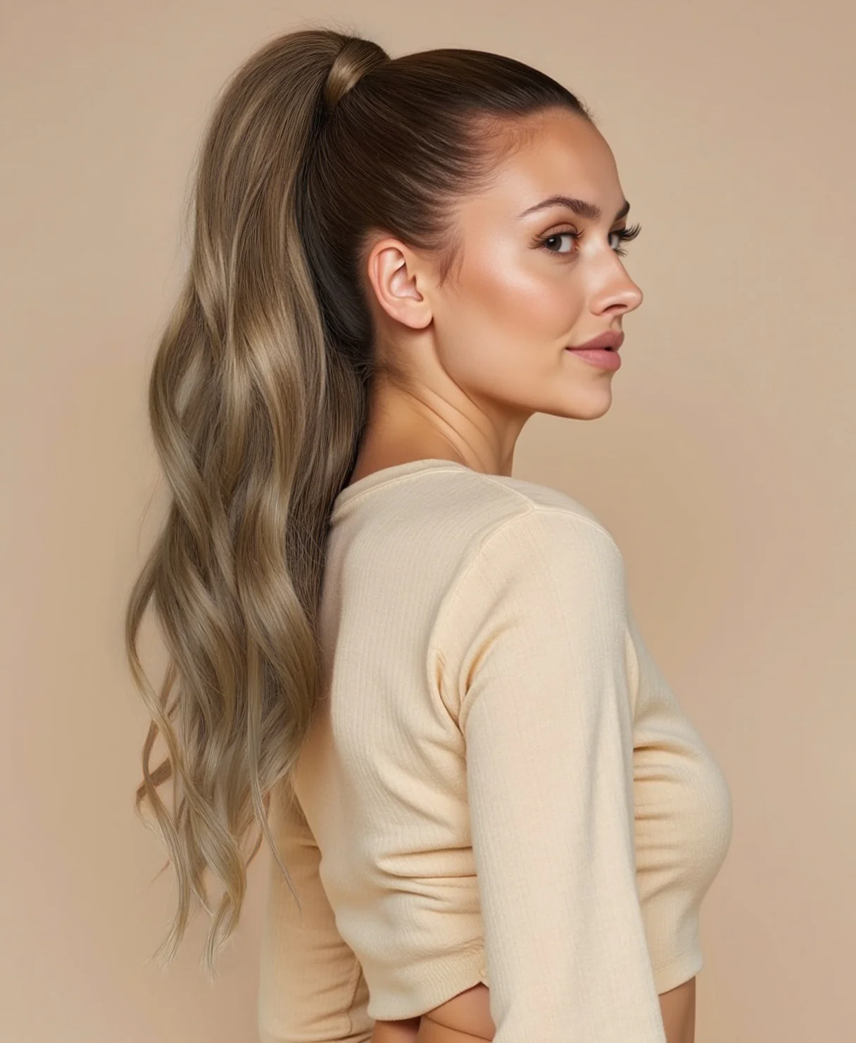 ponytail - dark blonde