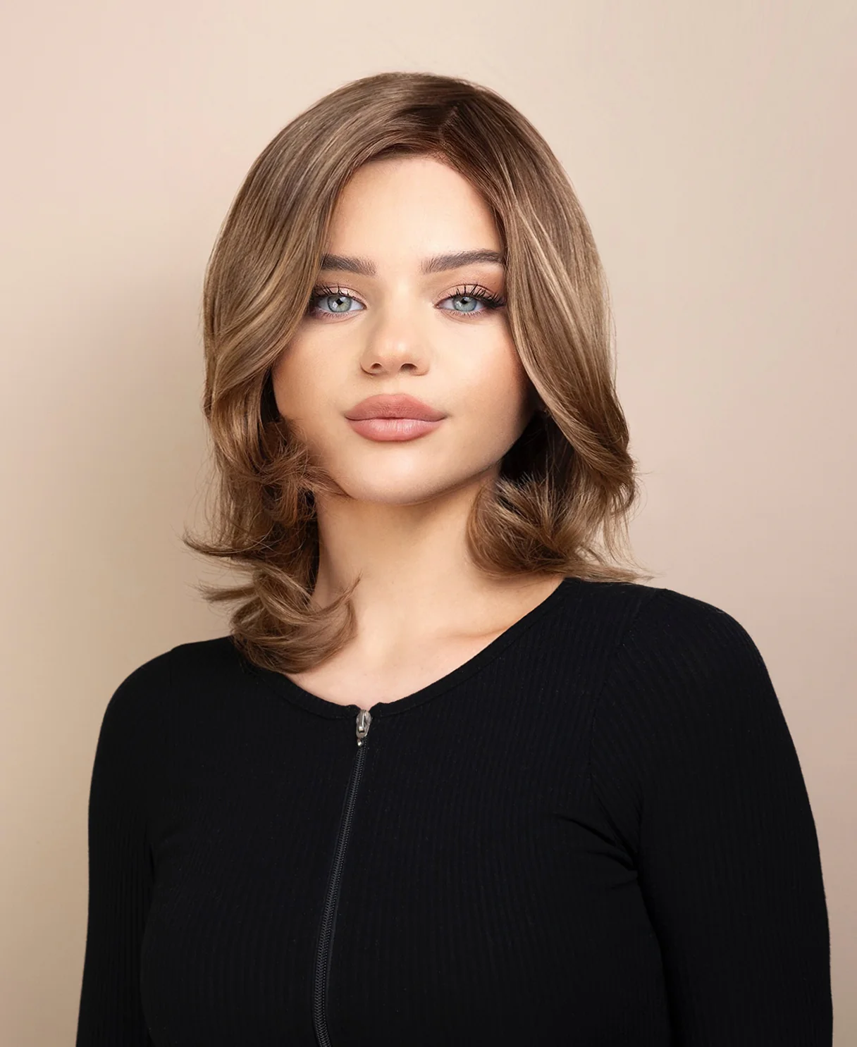 european virgin hair wig - 10" ash highlights. - Image 4