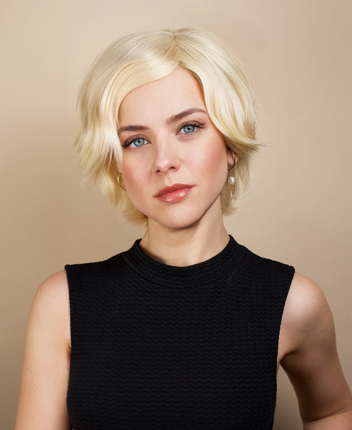 european virgin hair wig - 6" light blonde. - Image 4