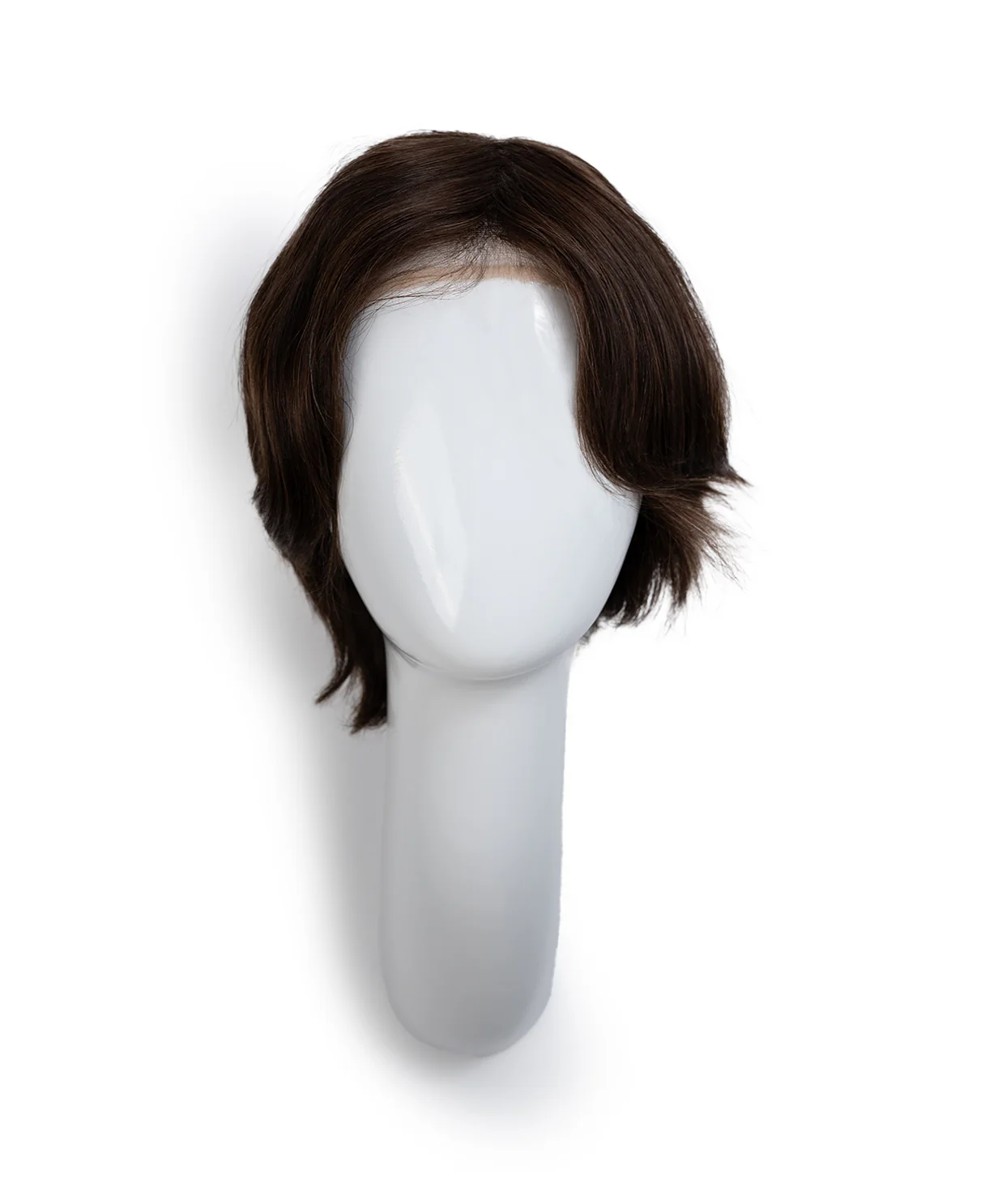 european virgin hair wig - 6" medium brown. - Image 5