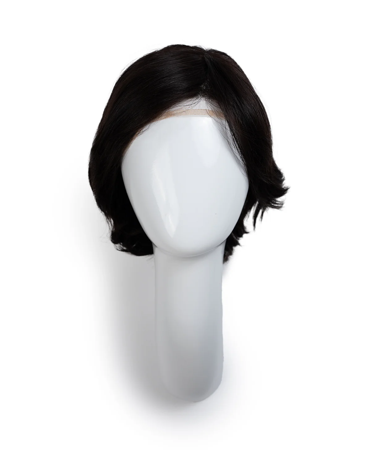 european virgin hair wig - 6" natural black. - Image 6