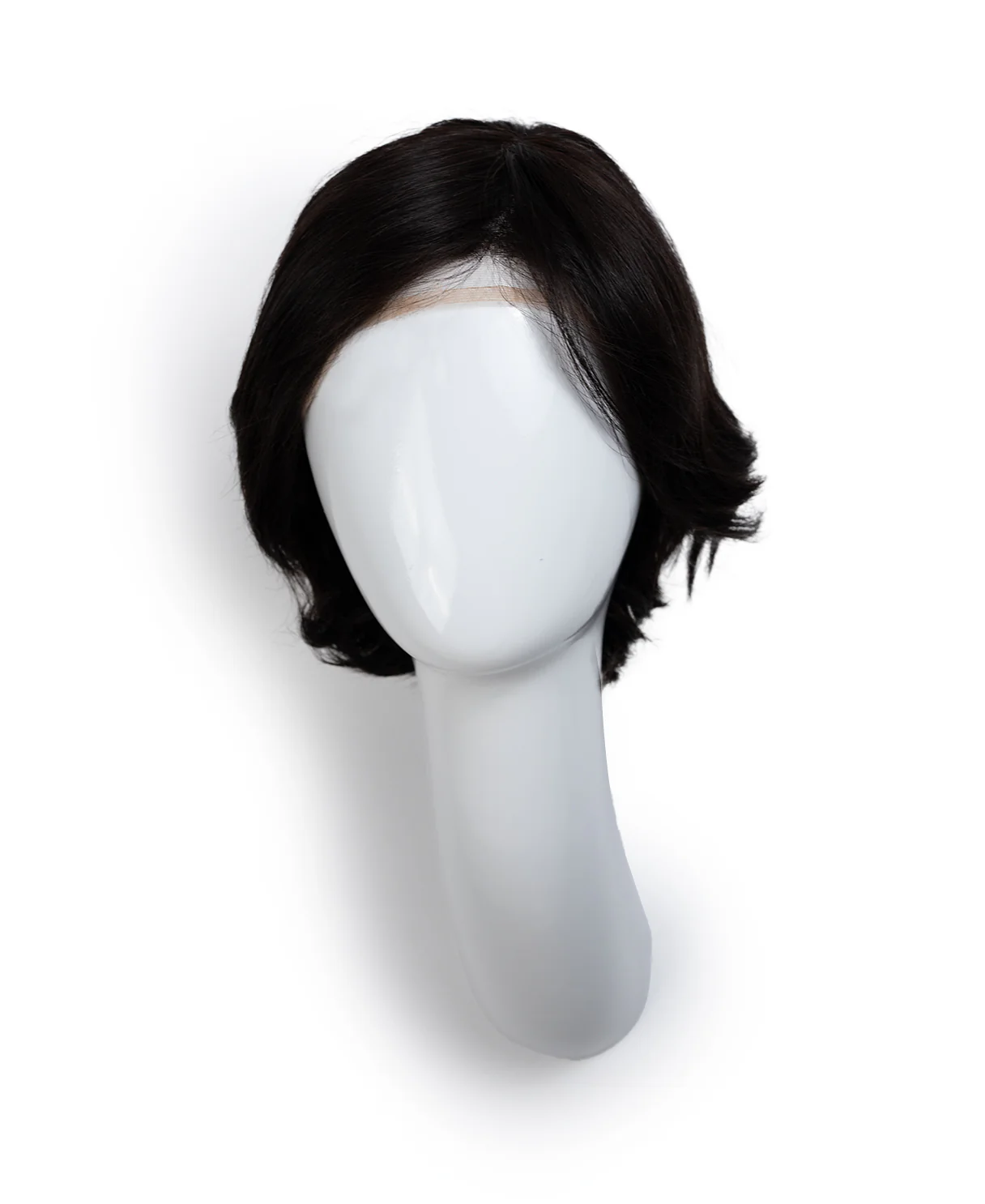 european virgin hair wig - 6" natural black. - Image 7