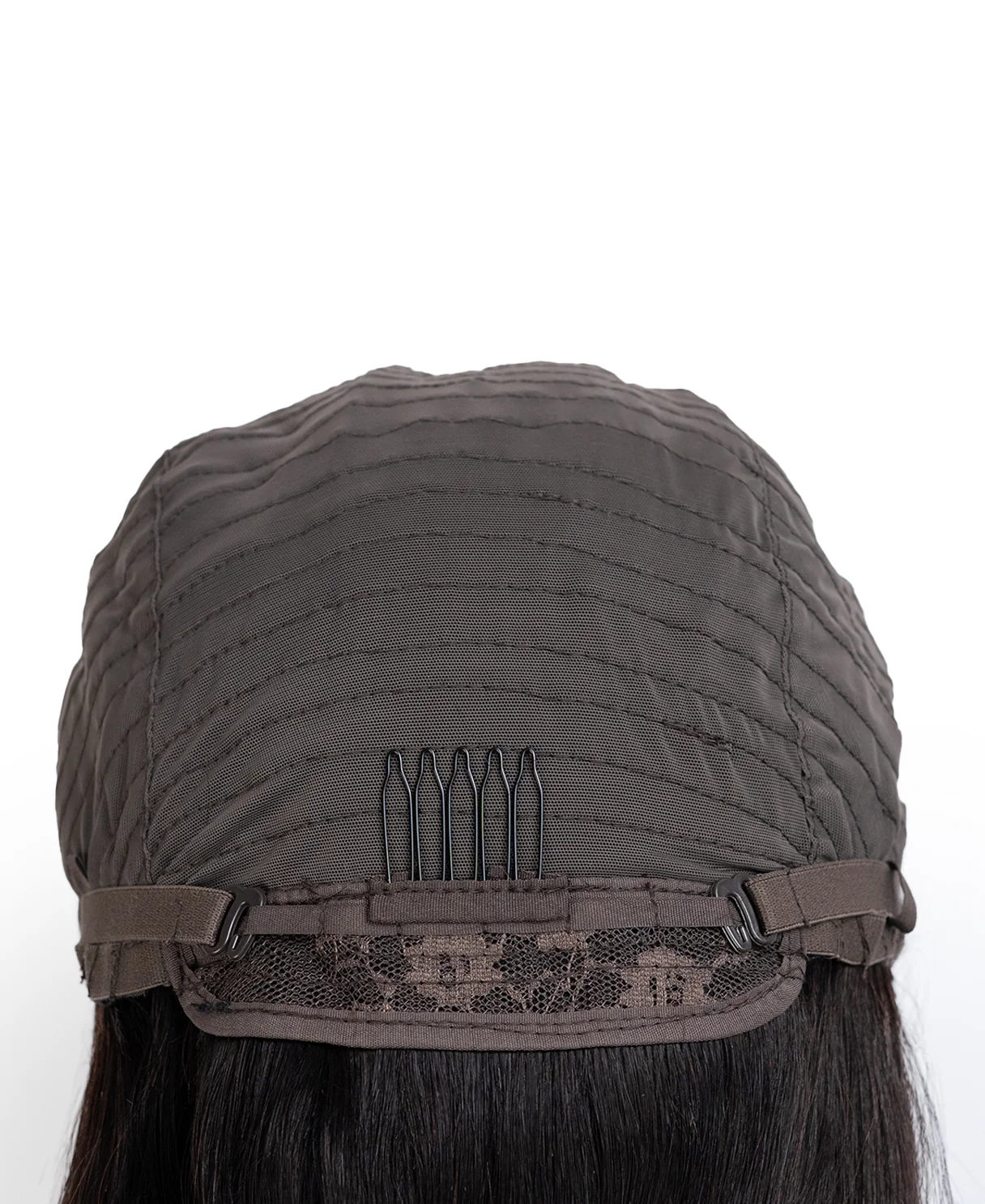 flipped ends blowout with fringe human wig - 14" espresso black. - Image 7