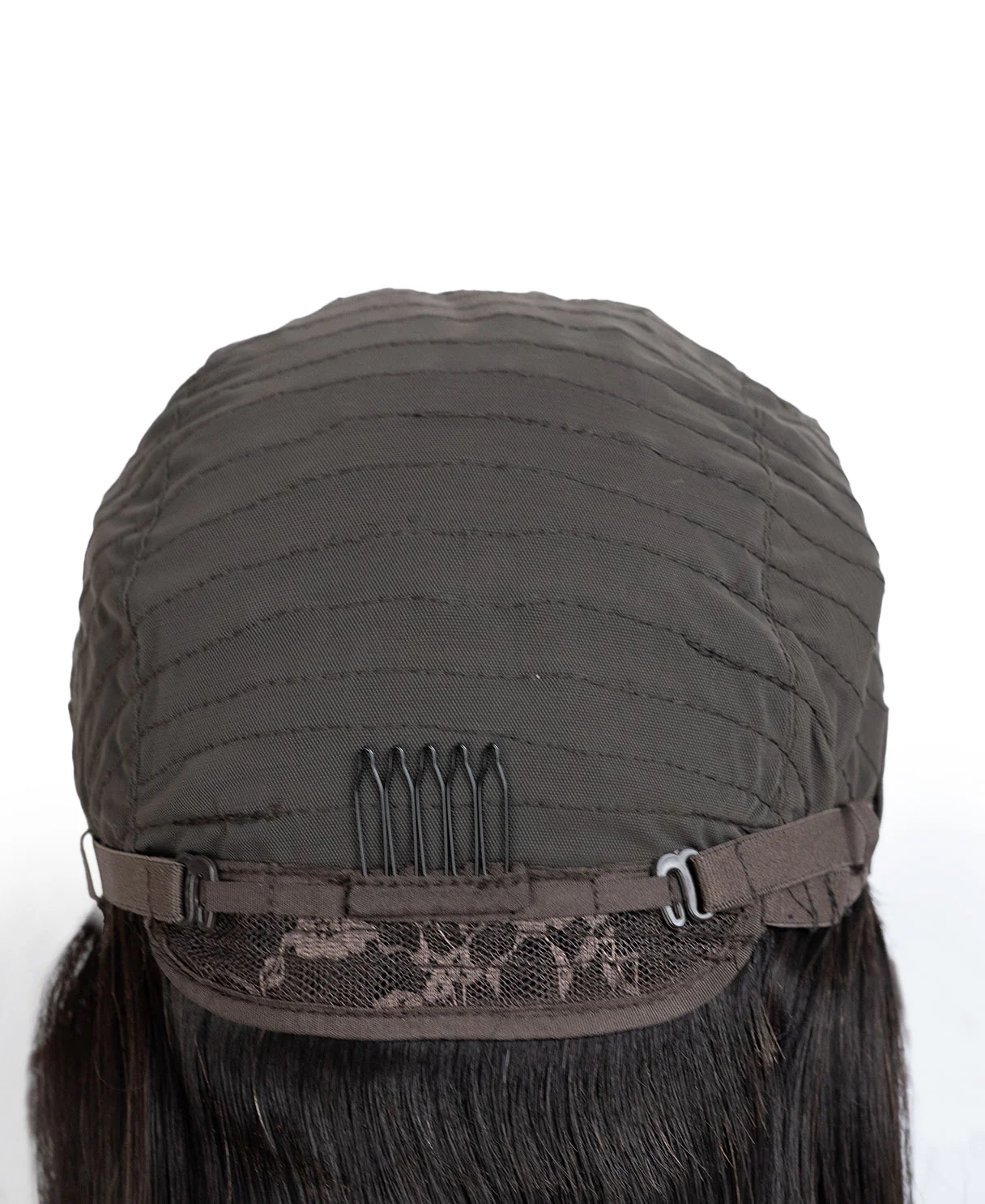 flipped ends blowout with fringe human wig - 18" espresso black. - Image 10