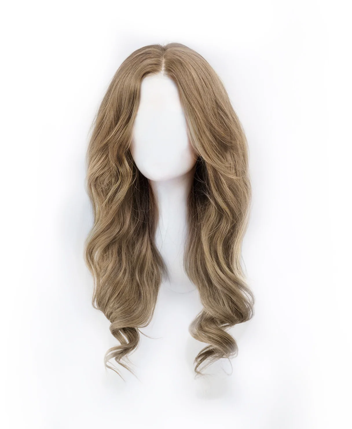 lace front human wig - 18" ash blonde. - Image 6