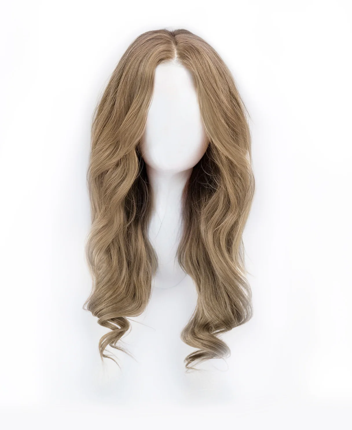 lace front human wig - 18" ash blonde. - Image 7