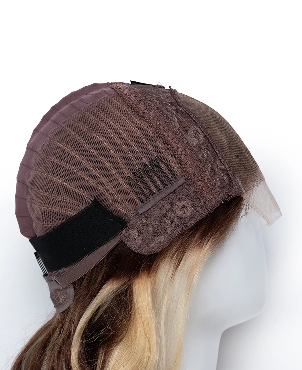 lace front human wig - 20" chunky highlights. - Image 4