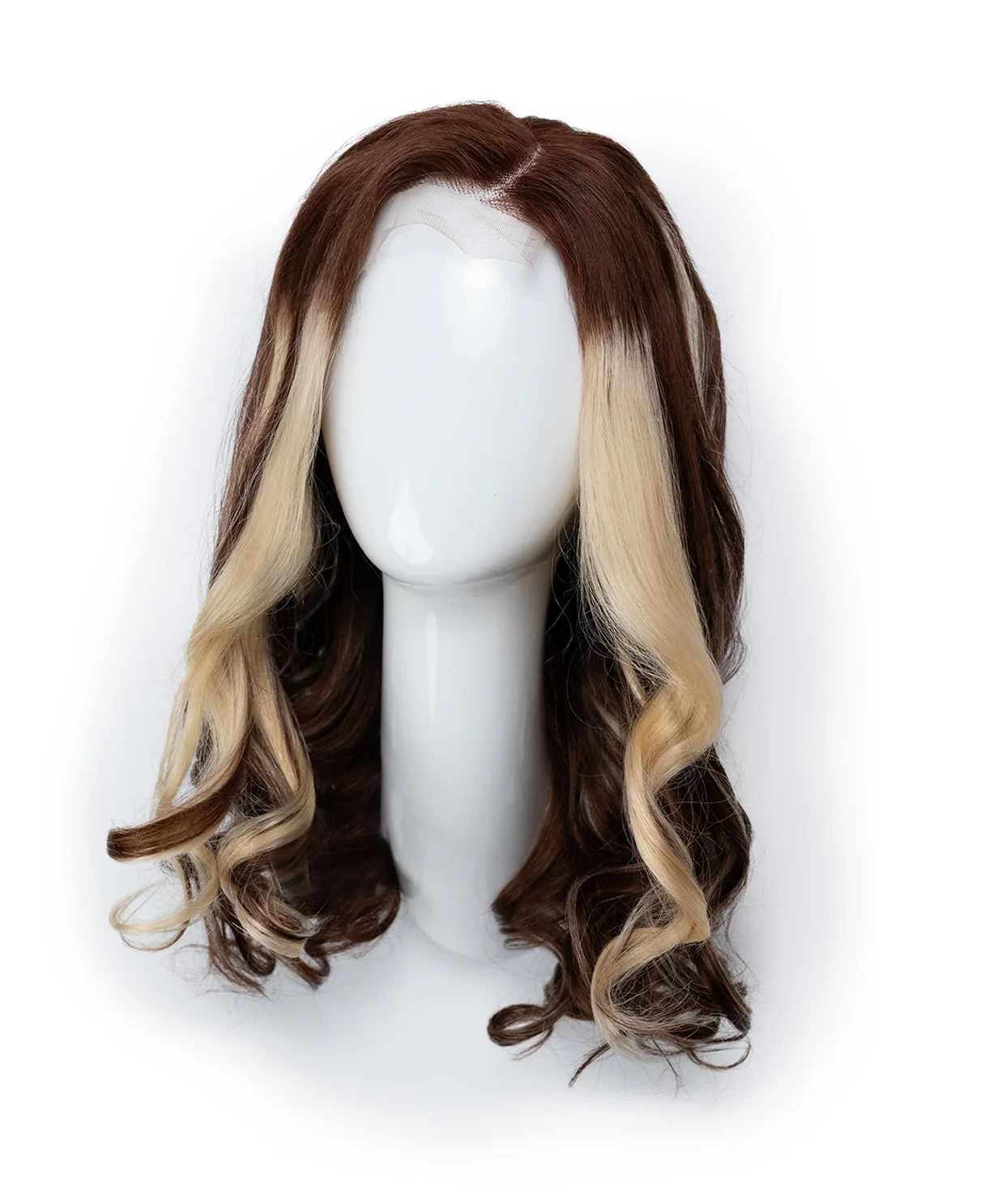 lace front human wig - 20" chunky highlights. - Image 6