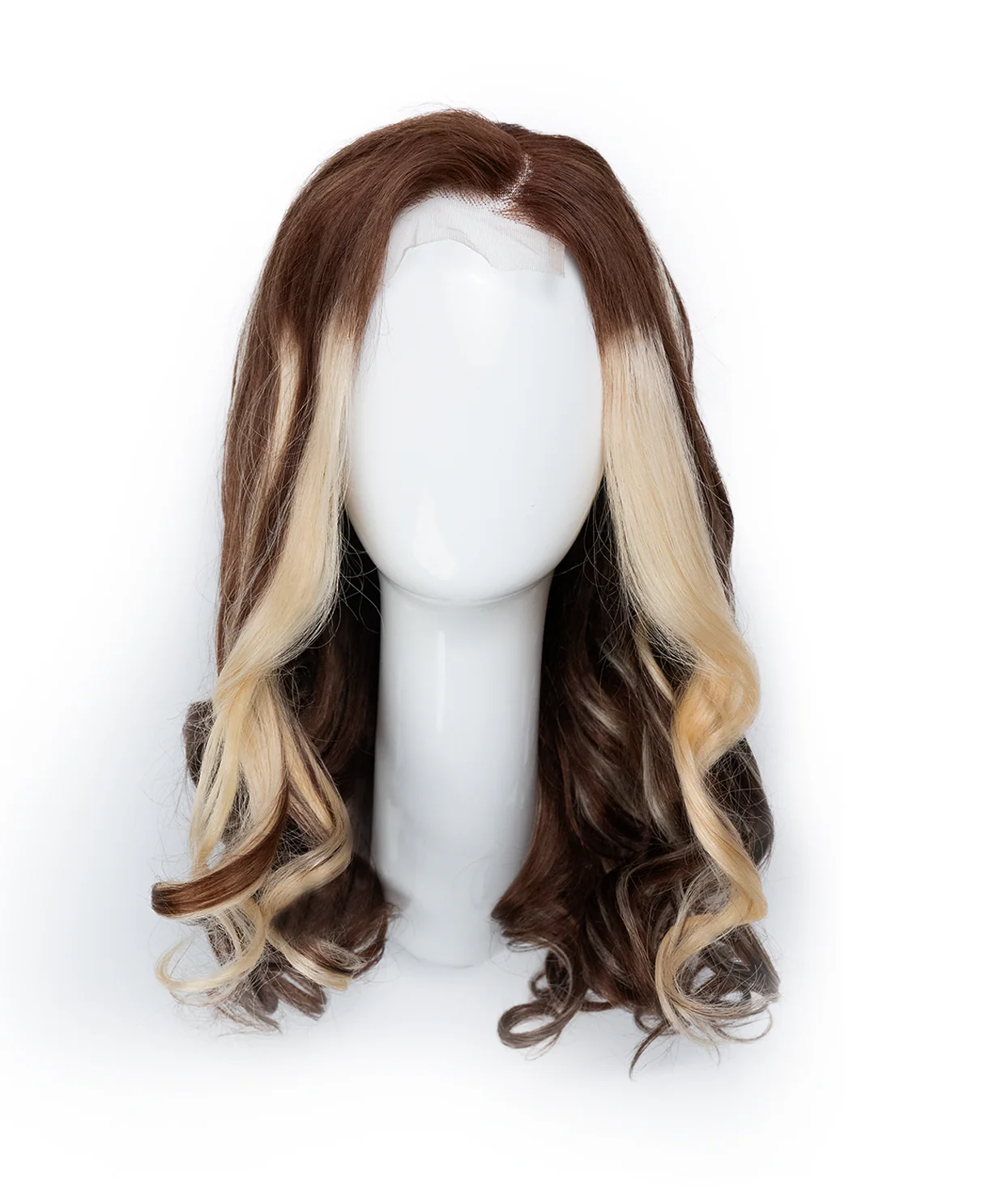 lace front human wig - 20" chunky highlights. - Image 7