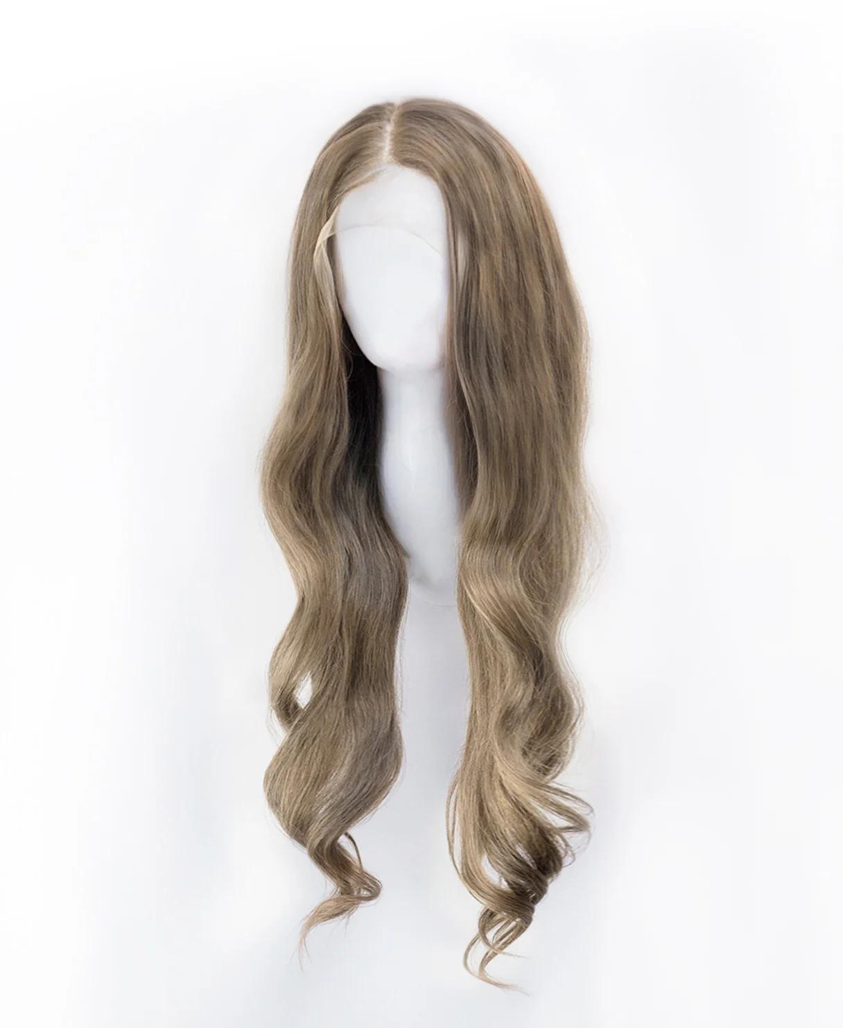 lace front human wig - 24" ash blonde. - Image 5
