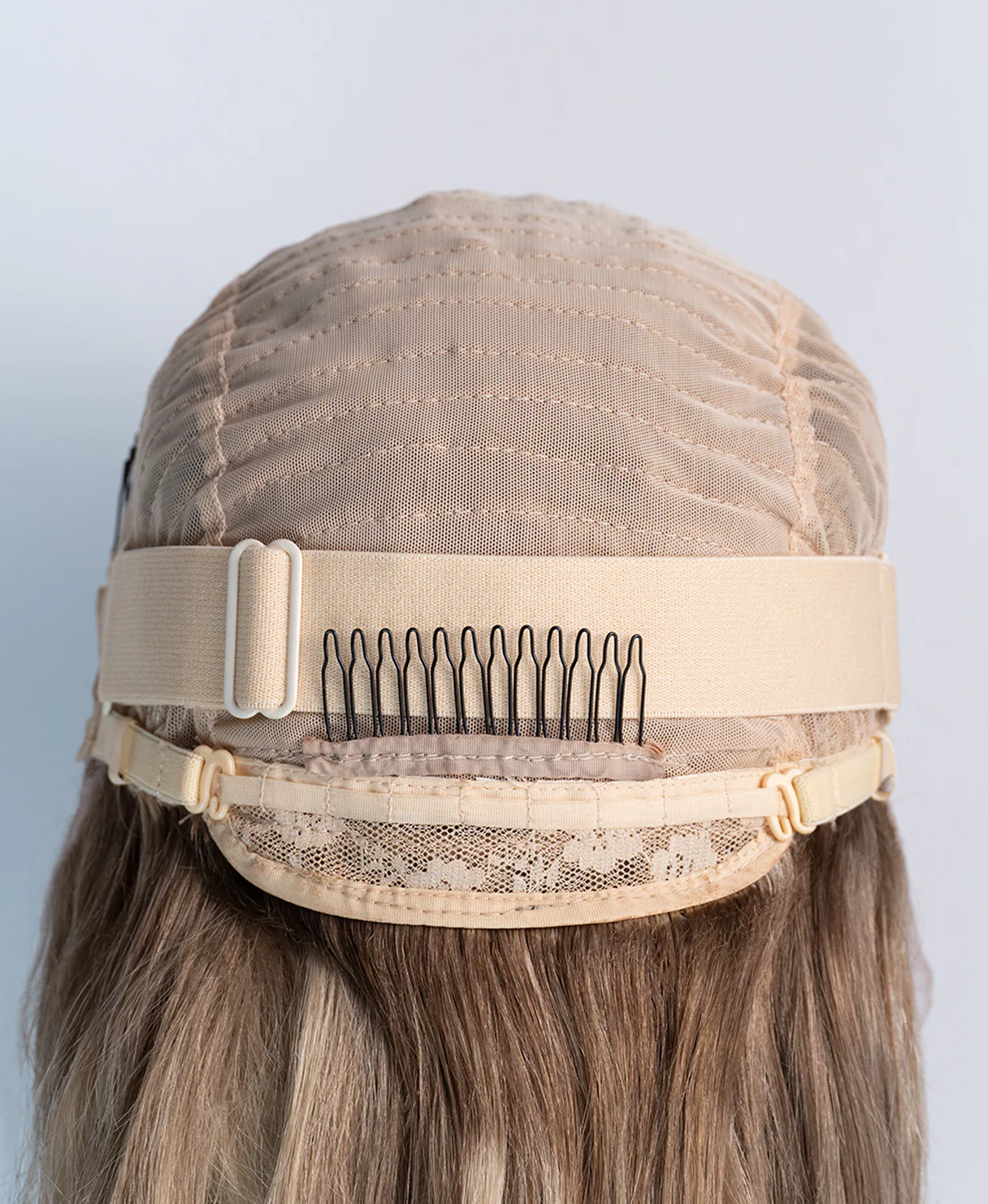 lace front human wig - 20" light blonde balayage. - Image 7