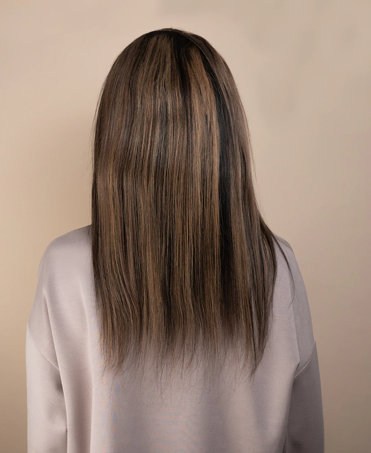 full lace human wig - 14" dark highlights. - Image 3
