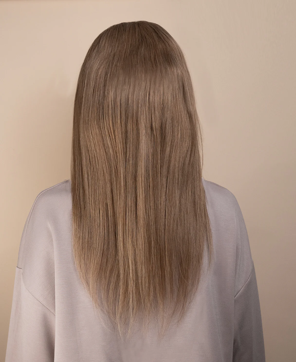 full lace human wig - 16" ash. - Image 2