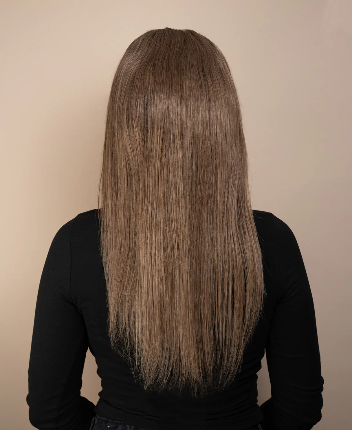 full lace human wig - 18" ash. - Image 3