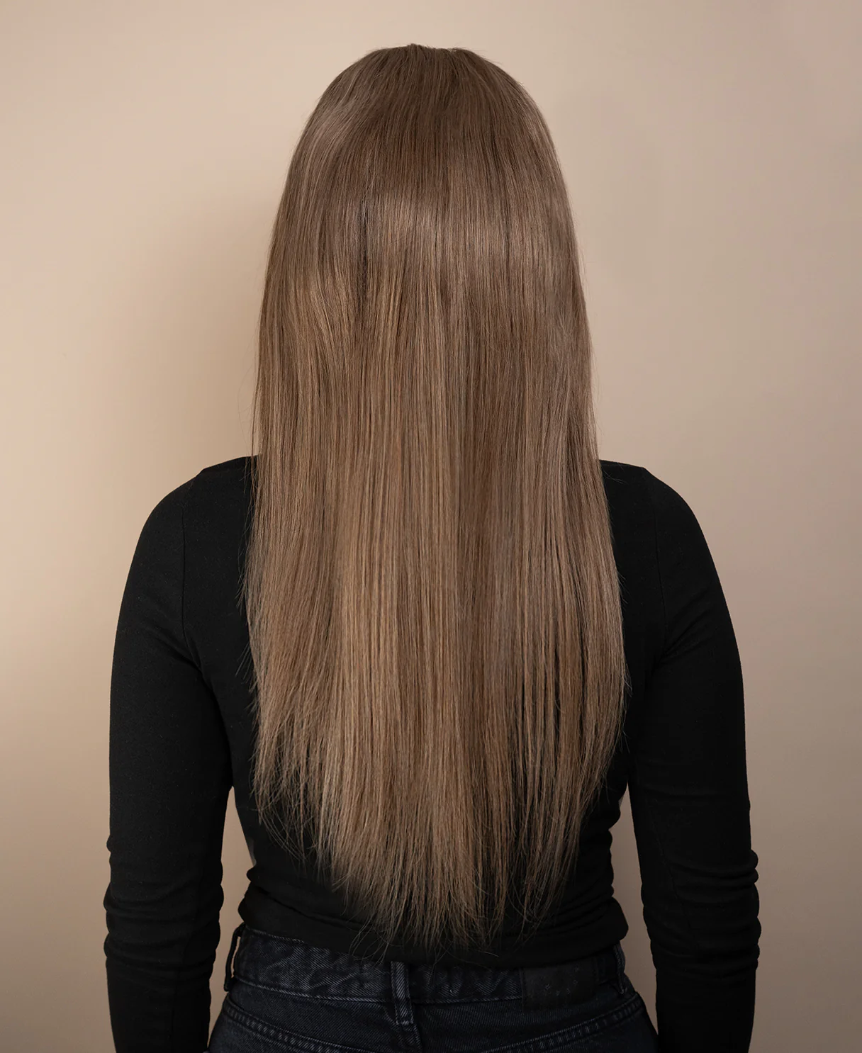 full lace human wig - 22" ash. - Image 2