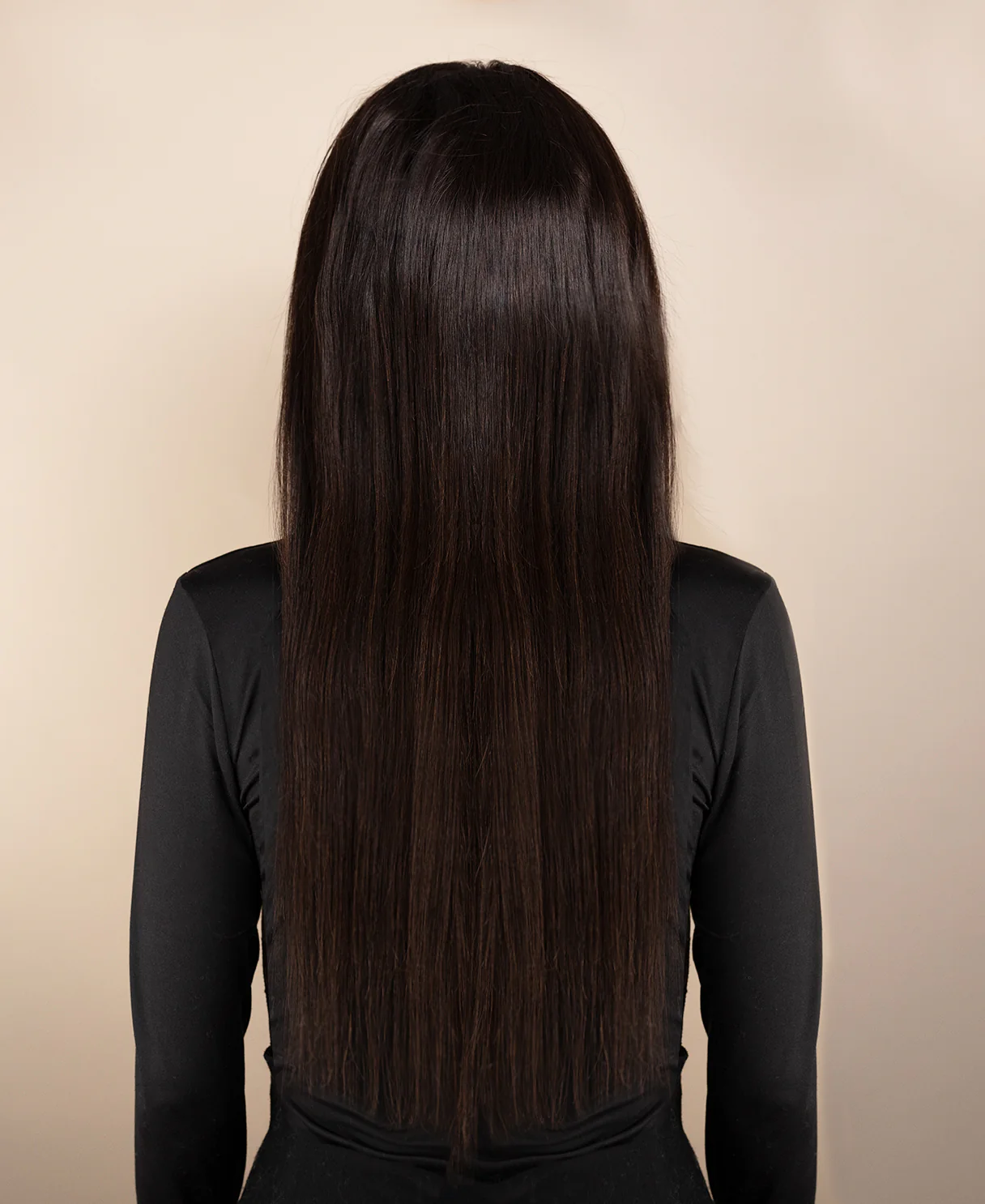 full lace human wig - 22" chocolate brown. - Image 2