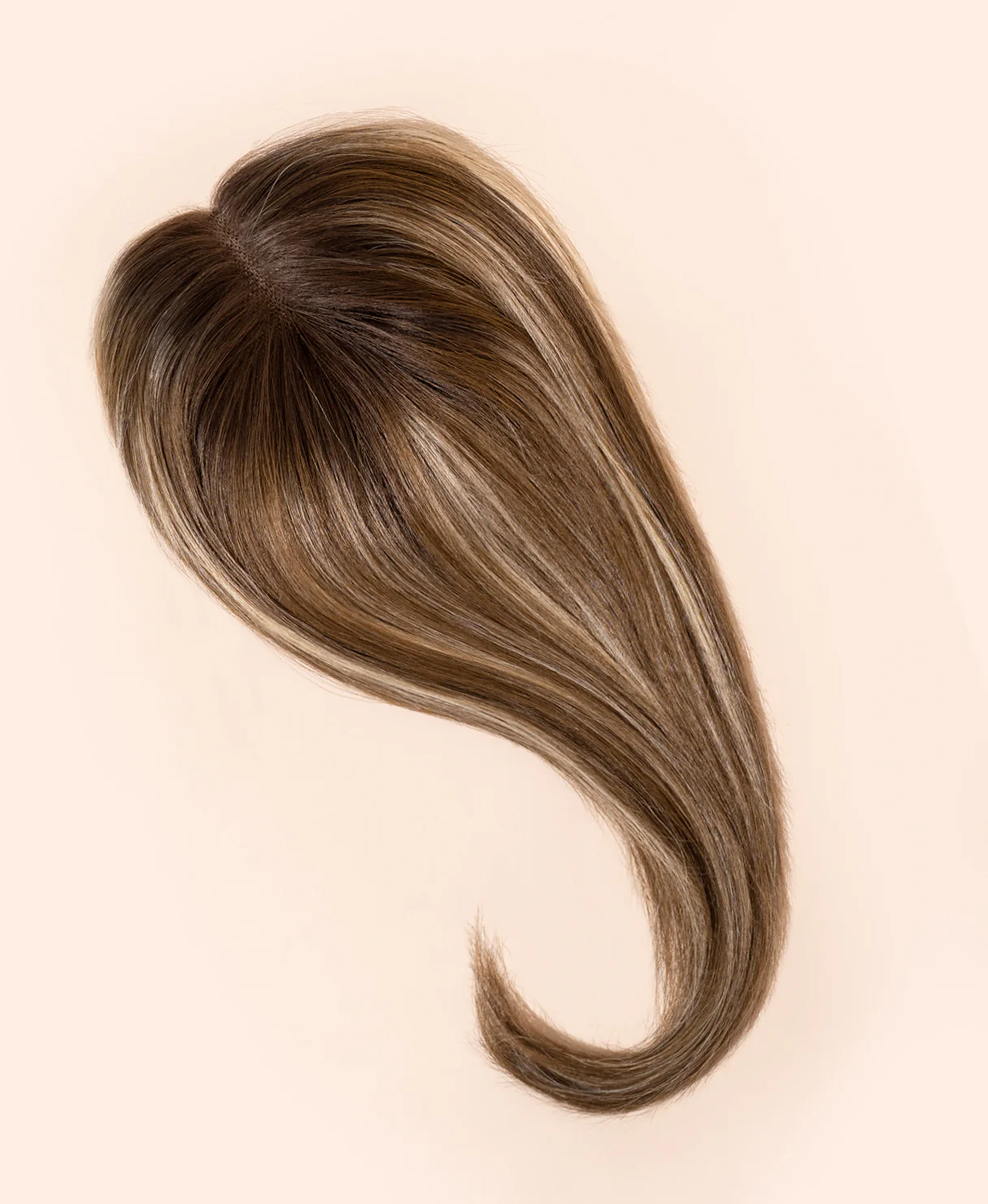 hair topper 12" brown balayage. - Image 3