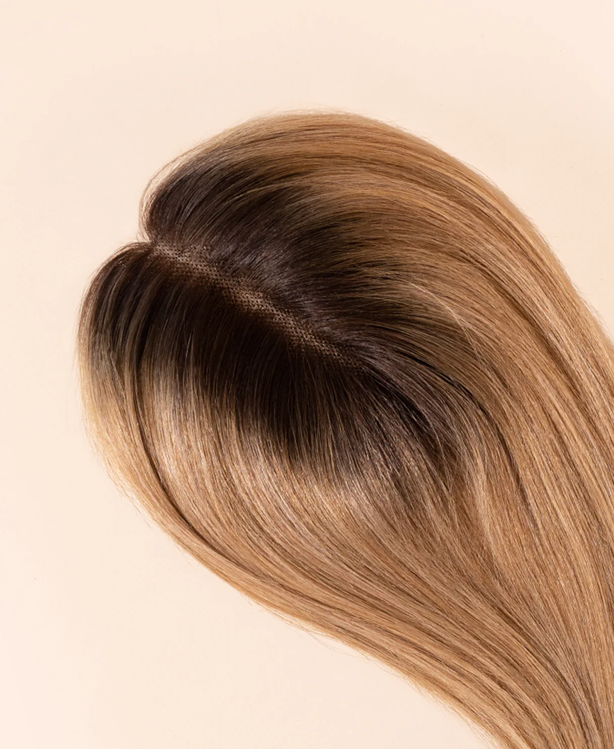 hair topper 12" rooted honey blonde. - Image 5
