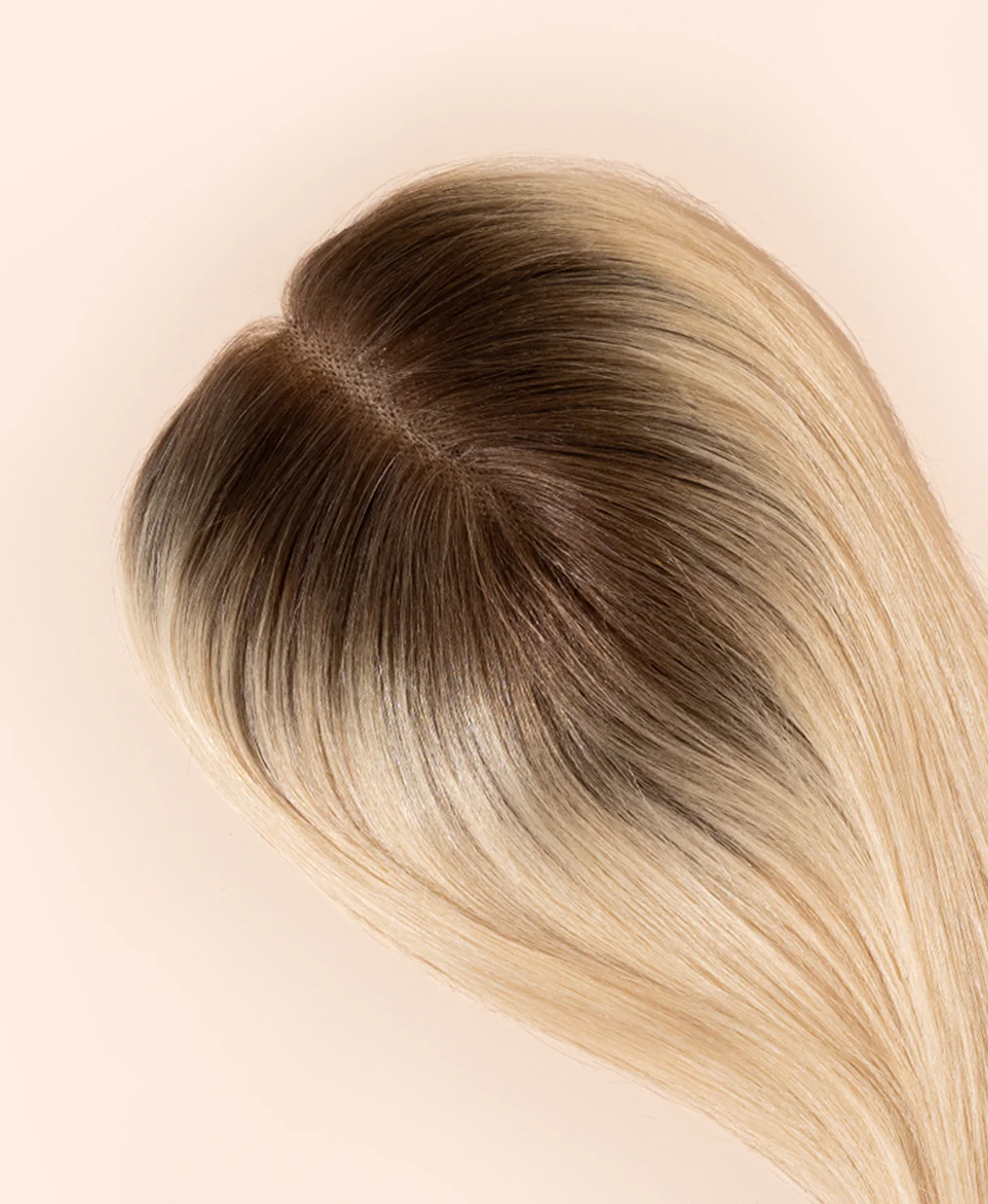 hair topper 12" rooted light blonde. - Image 5