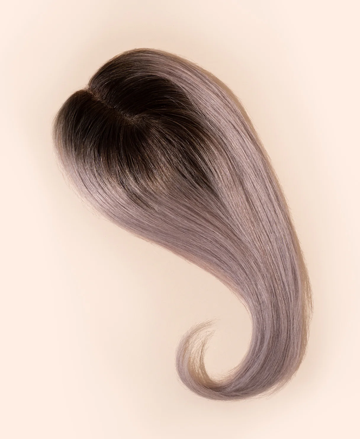 hair topper 12" rooted salt and pepper. - Image 3