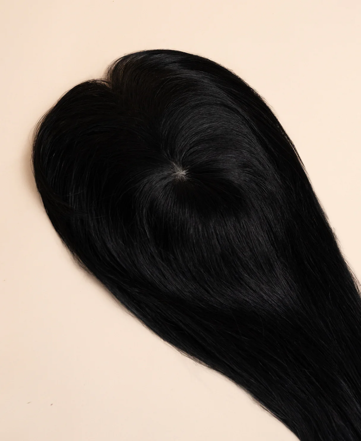 hair topper with bangs 12" jet black. - Image 5