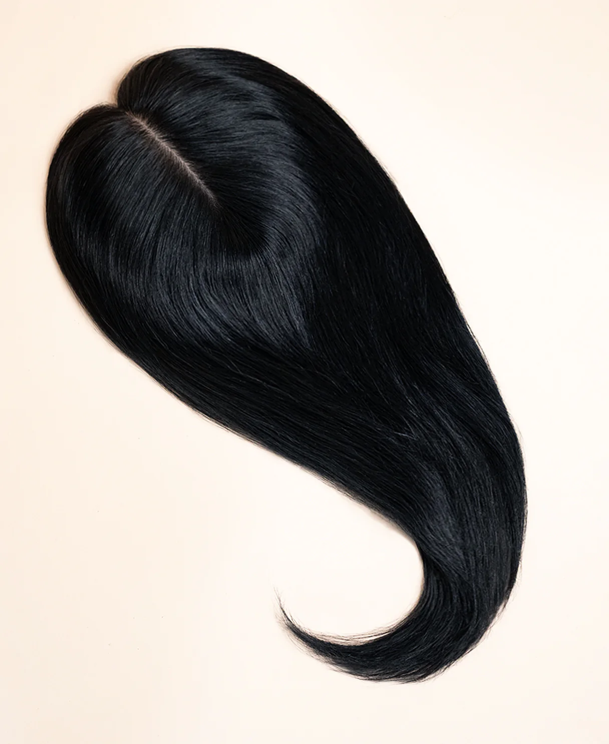 premium hair topper 14" jet black. - Image 2