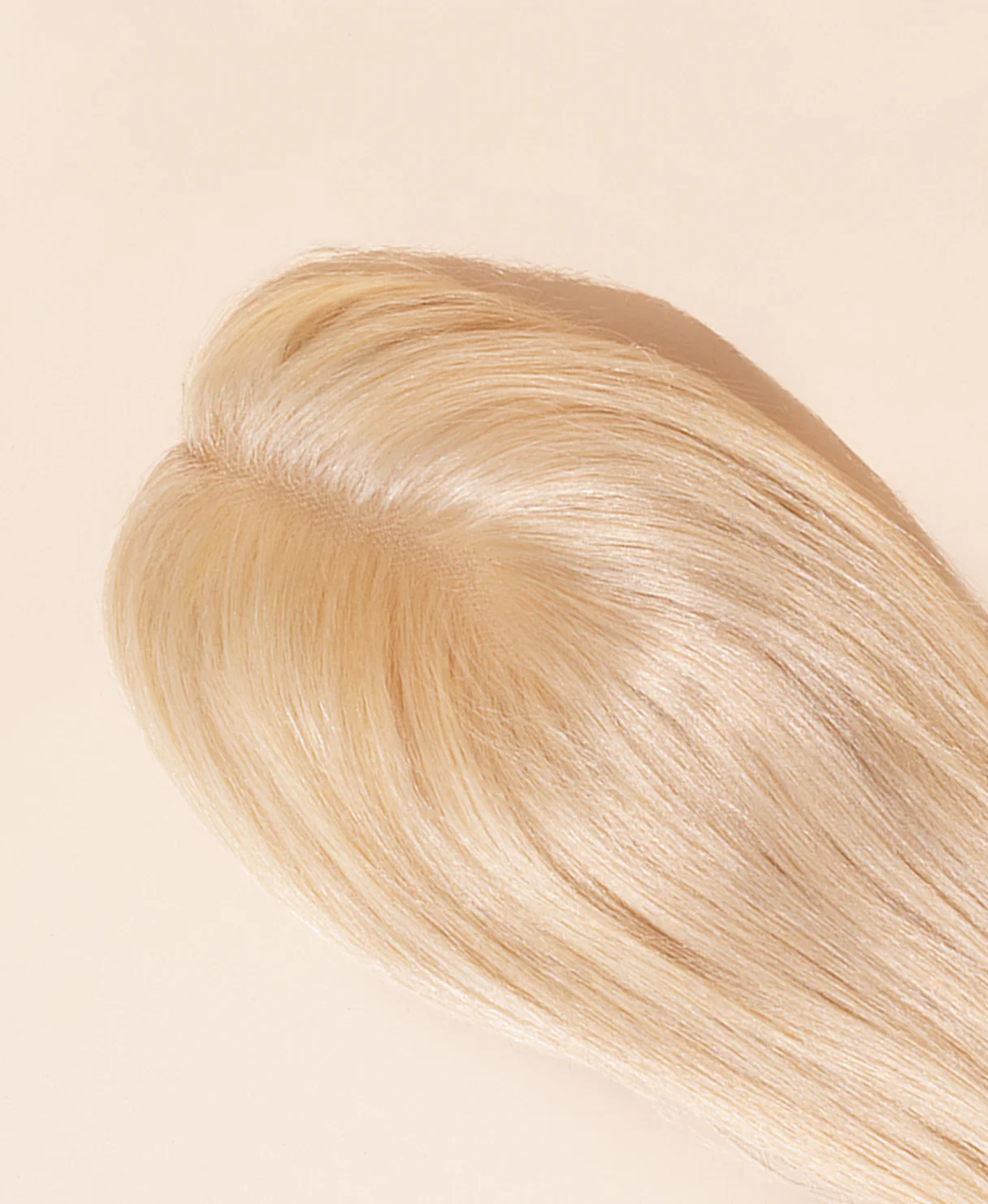 hair topper 12" platinum blonde. - Image 4