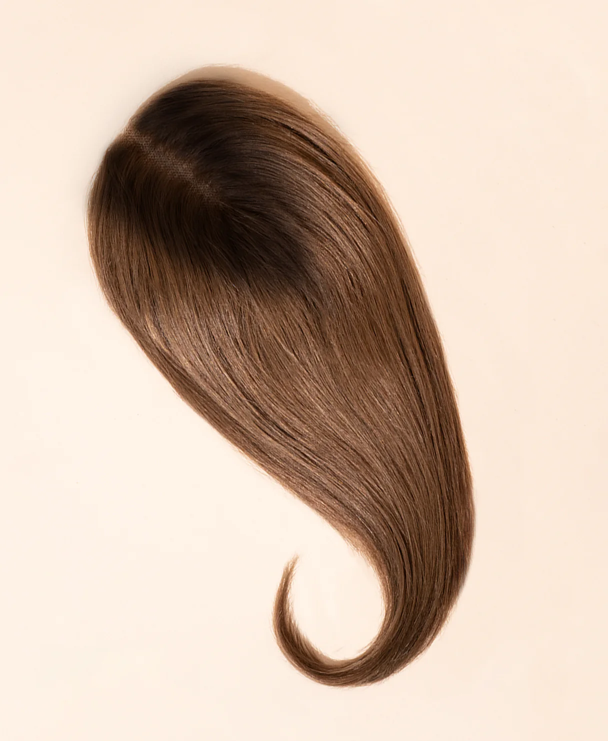 hair topper 12" rooted brown. - Image 3