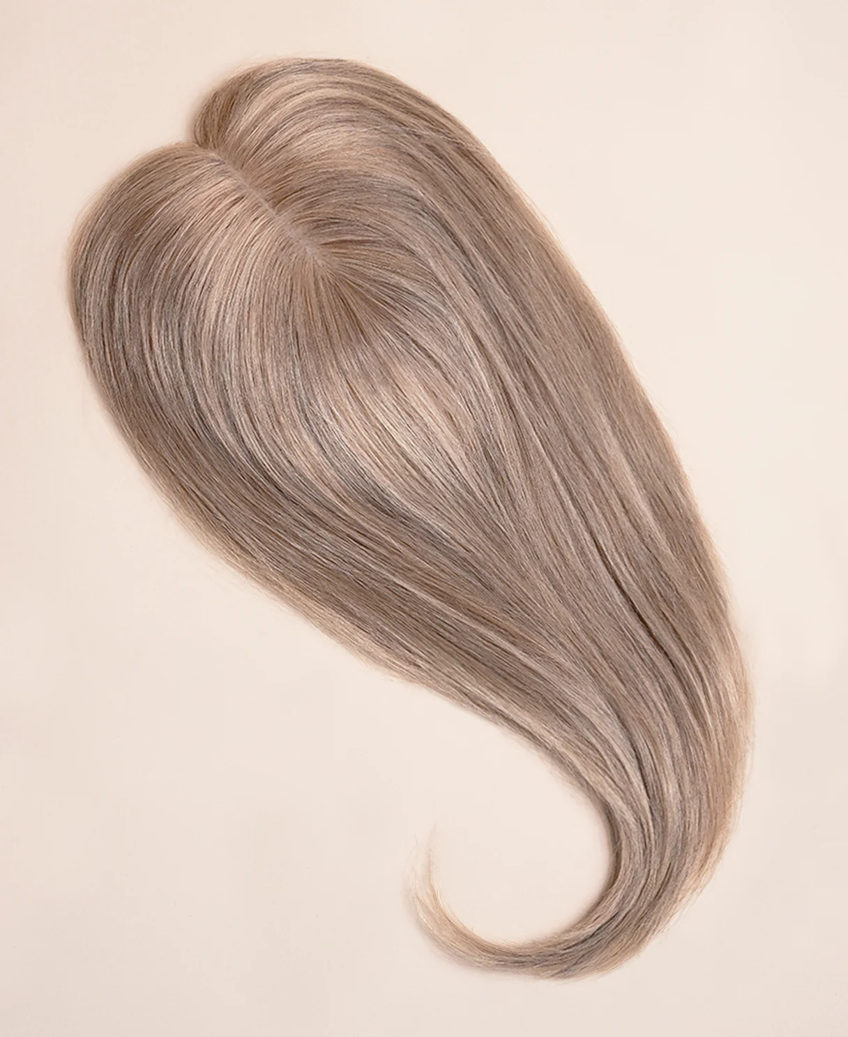 premium hair topper 14" ash blonde. - Image 2