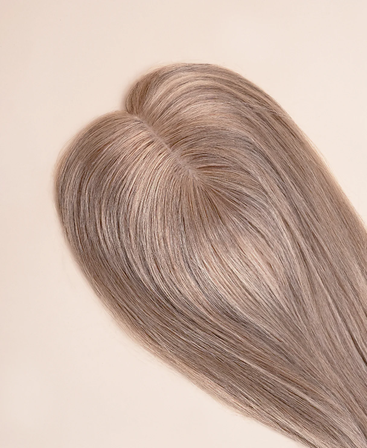 premium hair topper 14" ash blonde. - Image 4