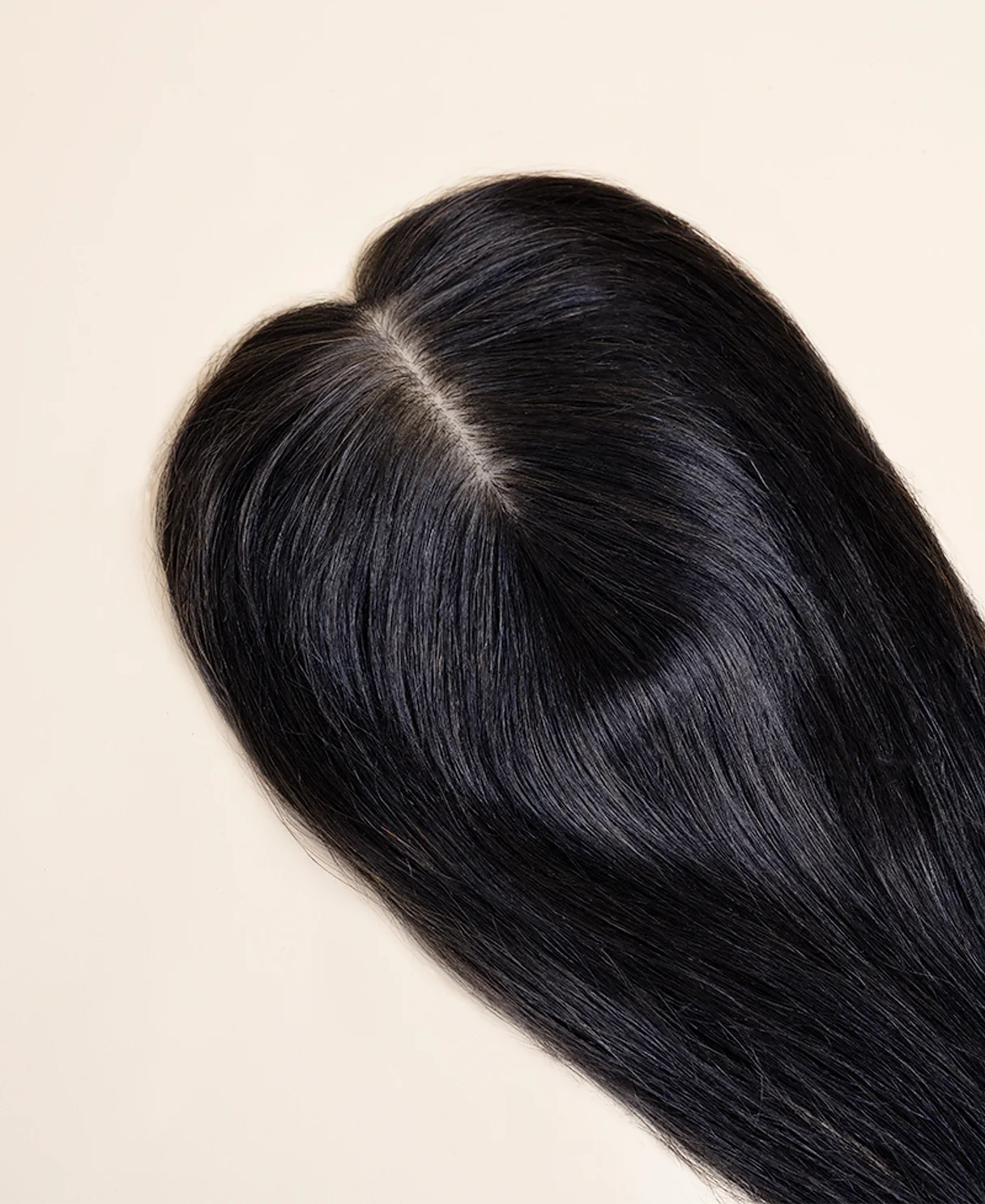 premium hair topper 14" natural black. - Image 4