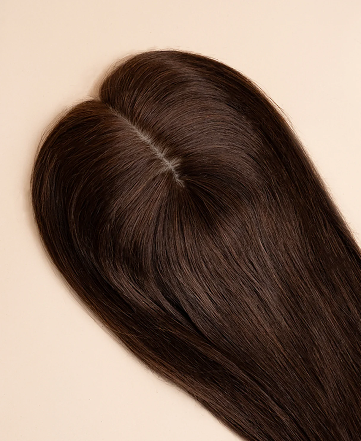 premium hair topper 14" chocolate brown. - Image 4