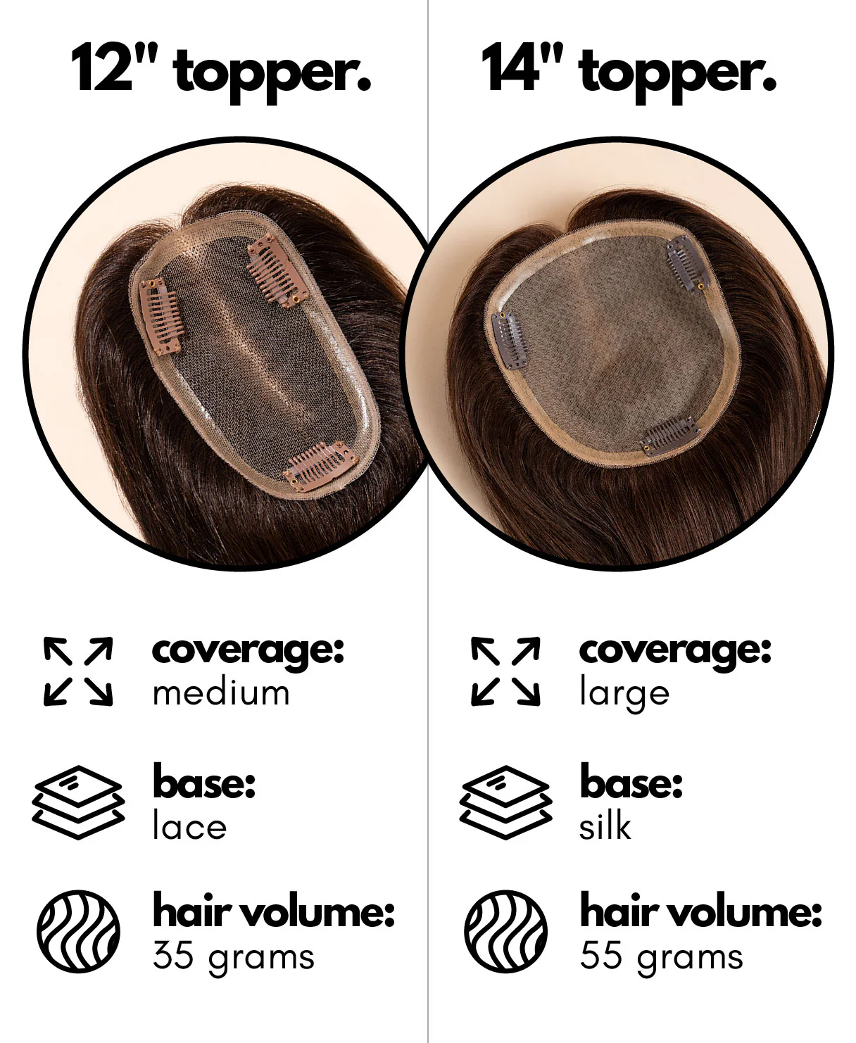 premium hair topper 14" chocolate brown. - Image 6