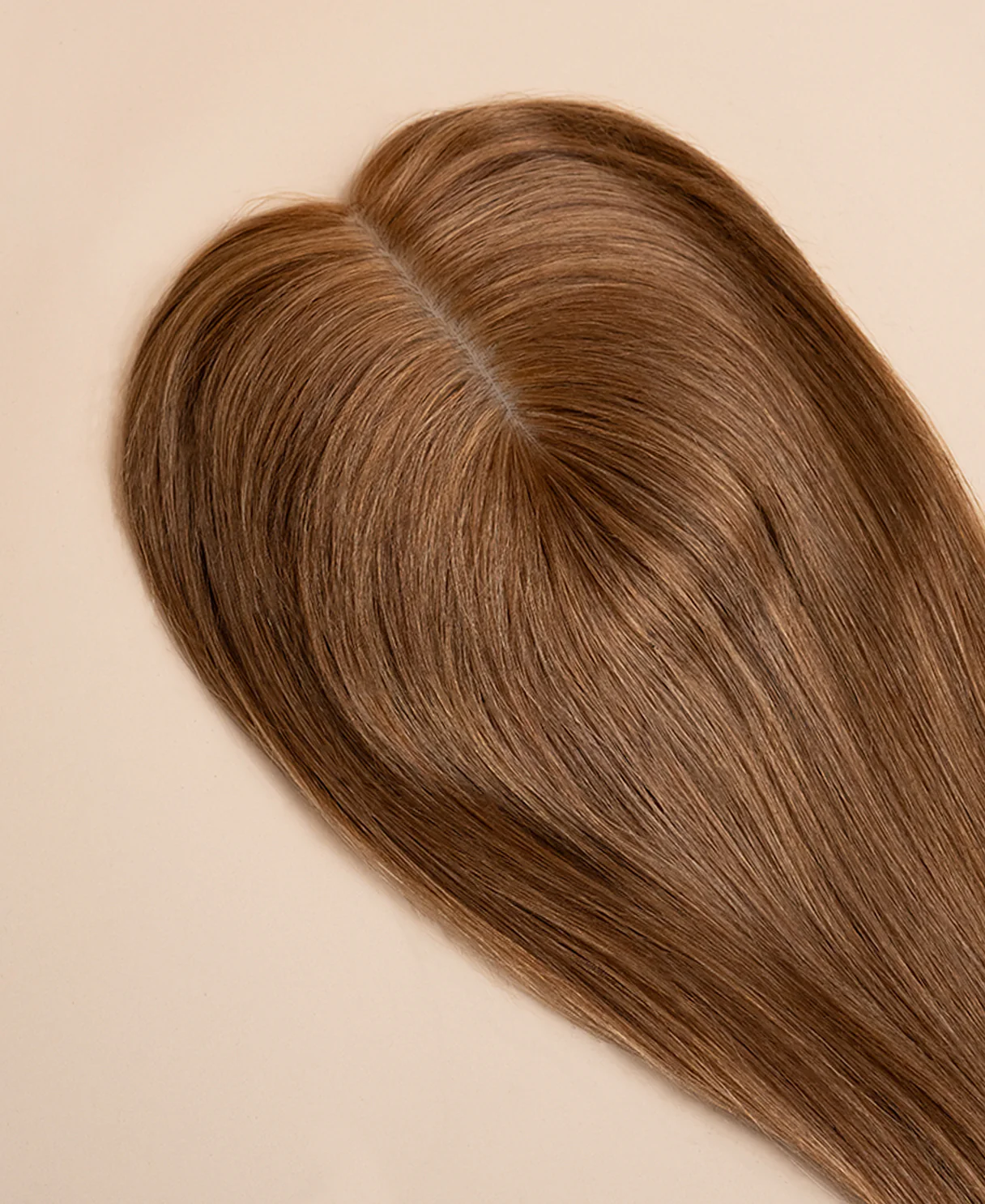 premium hair topper 14" light brown. - Image 4