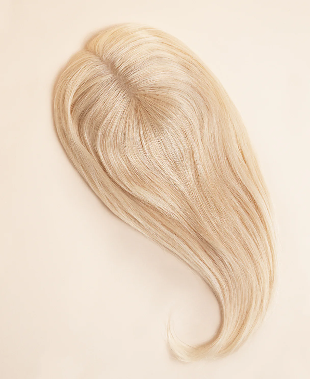 premium hair topper 14" platinum blonde (#60). - Image 2