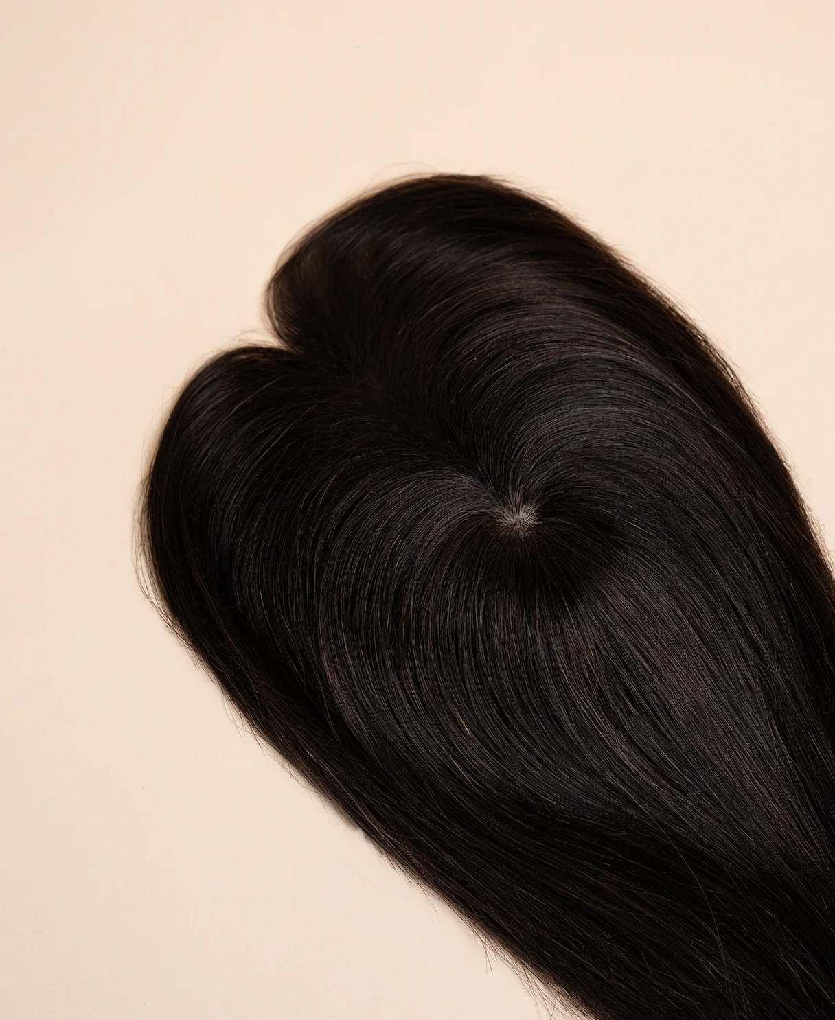 hair topper with bangs 12" natural black. - Image 5
