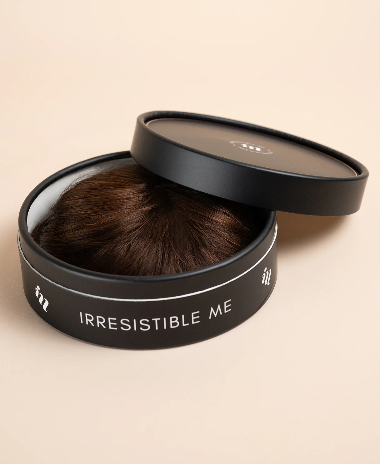hair topper with bangs 12" chocolate brown. - Image 6