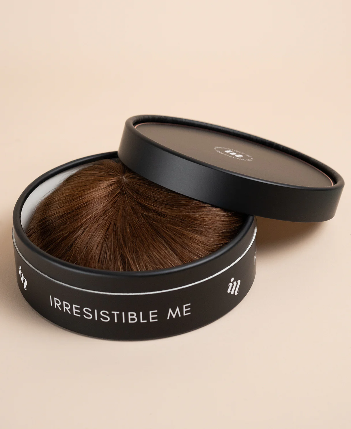 hair topper with bangs 12" medium brown. - Image 6