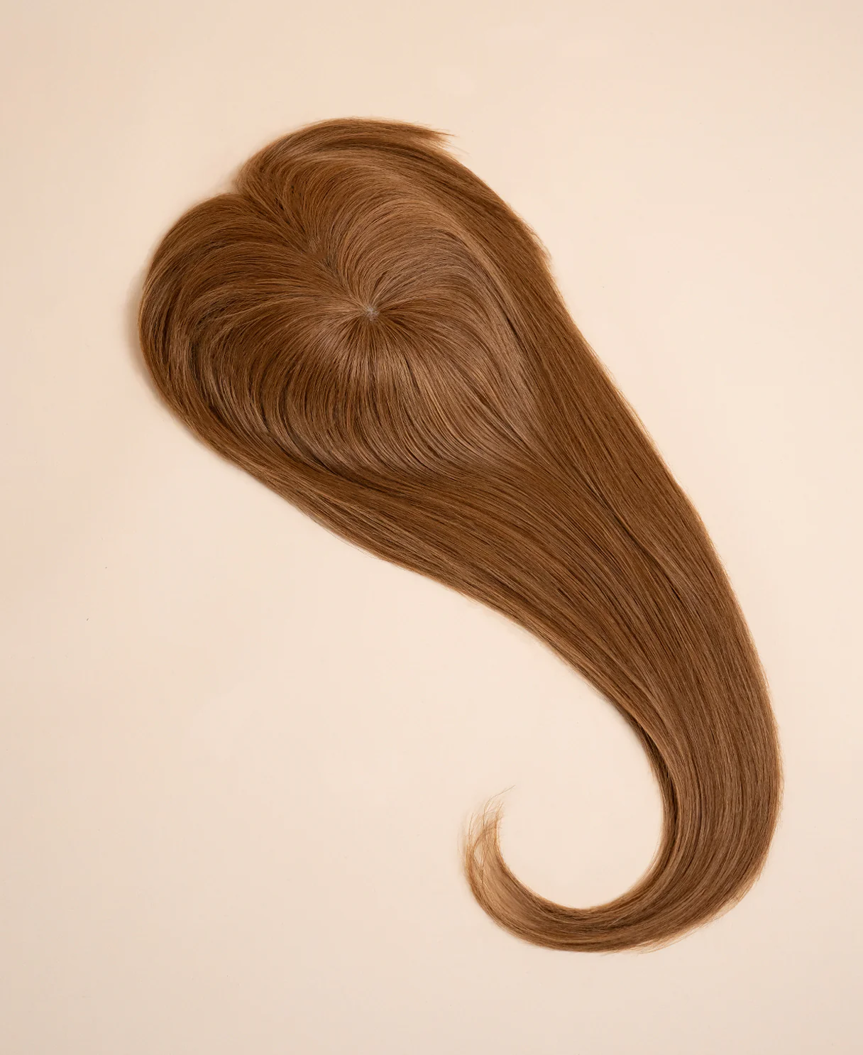 hair topper with bangs 12" light brown. - Image 3