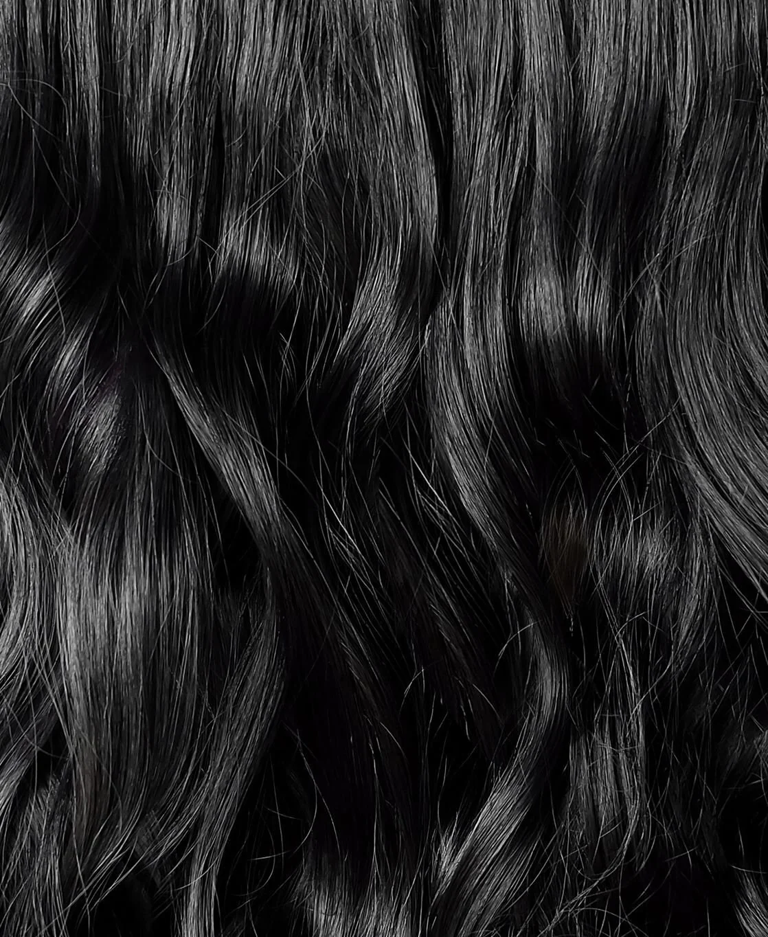 half up/half down #1 jet black. - Image 2