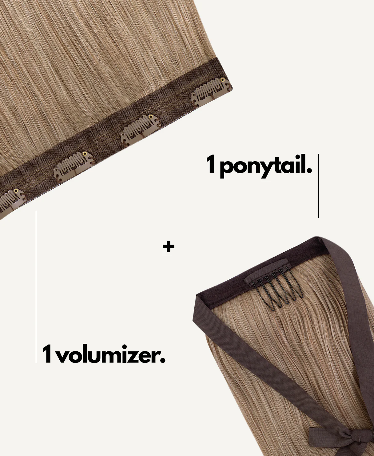 half up/half down #10 ash blonde. - Image 3