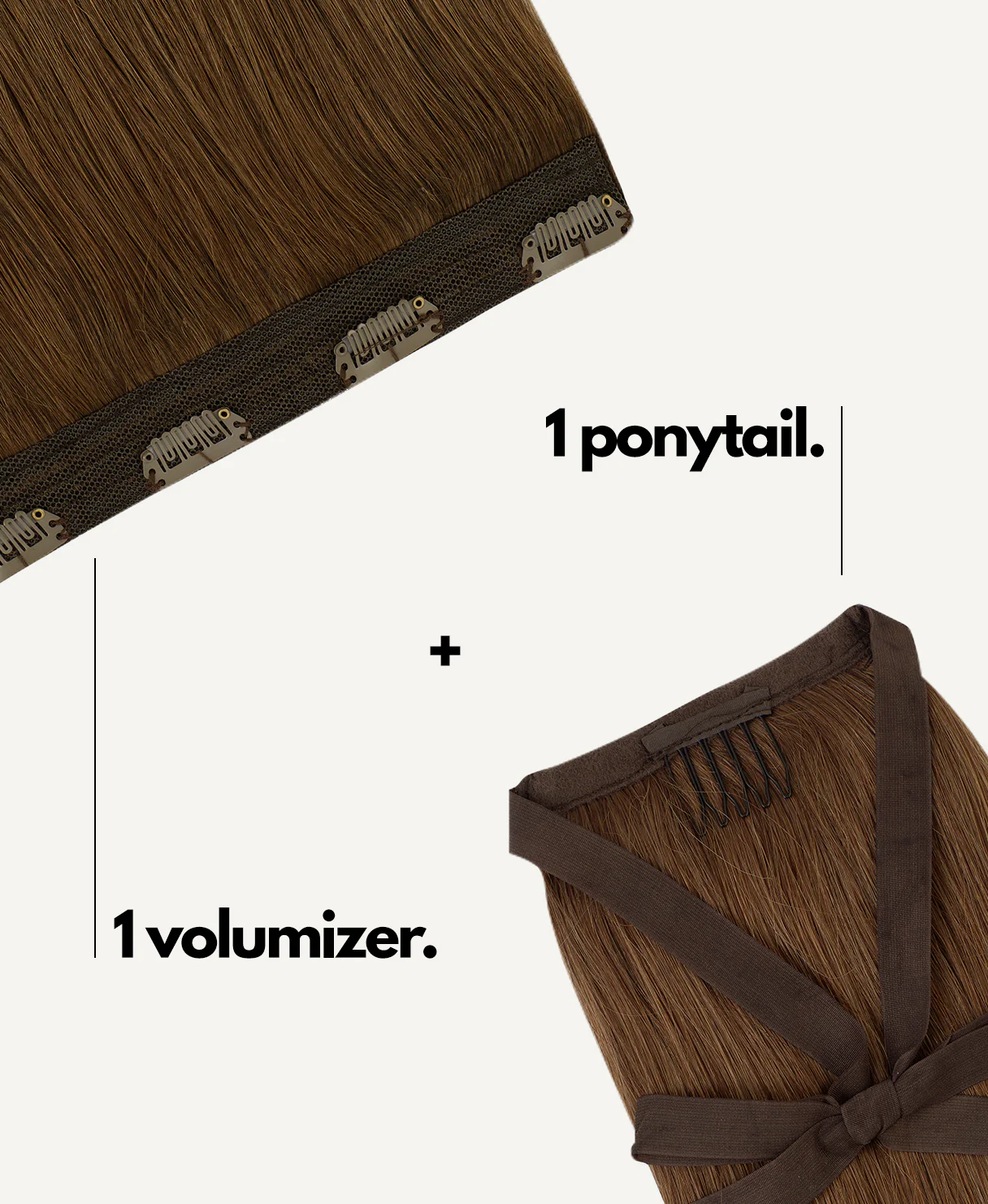 half up/half down #6 light brown. - Image 3