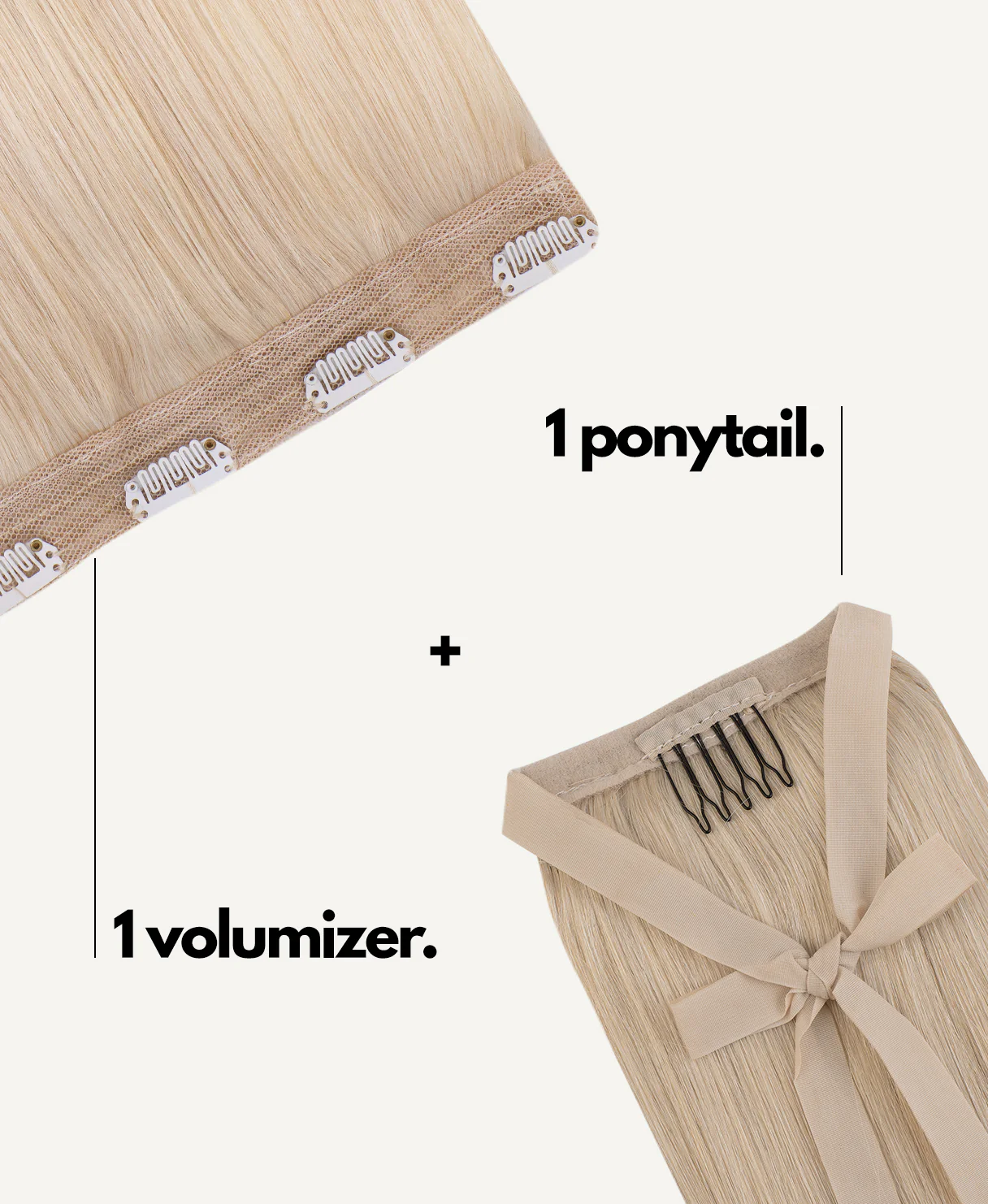 half up/half down #60 platinum blonde. - Image 3