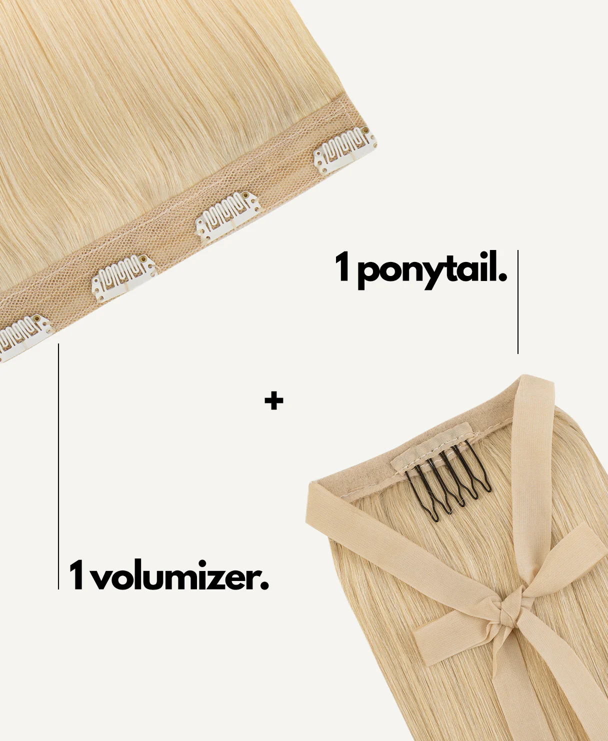 half up/half down #613 light blonde. - Image 3