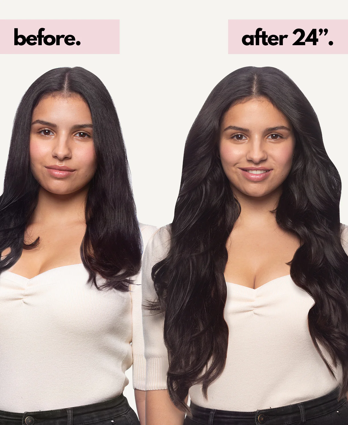 halo one-step hair extensions natural black. - Image 3